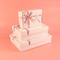Boîte cadeau pour chaussures en papier kraft de haute qualité personnalisable, vide, noire, avec ruban et nœud, emballage en carton