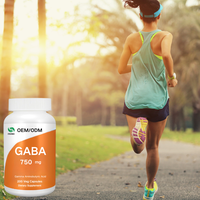 OEM/ODM | GABA Capsules 750mg, Supplément d'acide gamma-aminobutyrique pour le sommeil profond, GABA Capsules