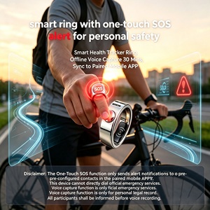 Dispositifs connectés : Bague d'urgence intelligente SOS avec stockage vocal pour personnes âgées vivant seules, historique de navigation des derniers 3 mois - Product Image 4