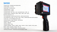 Máquina Industrial de Impresión de Fechas, Impresora de Códigos QR de Inyección de Tinta Resistente a Manchas, Codificador de Fechas Portátil con Pantalla Táctil para Cajas de Medicamentos