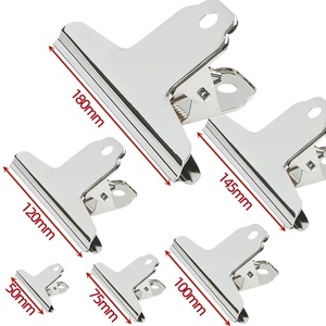 Pince à papier métallique argentée de 75 mm à 180 mm pour bureau et maison - Product Image 6
