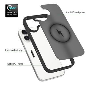 เคสโทรศัพท์อะคริลิกสุดหรูใหม่สำหรับ <span class=keywords><strong>iPhone</strong></span> 16 <span class=keywords><strong>Plus</strong></span> Pro MAX ปุ่มสัมผัส Ai สีสันสดใสพร้อมแม่เหล็กฝาครอบฝ้าและผิวด้าน - Product Image 5