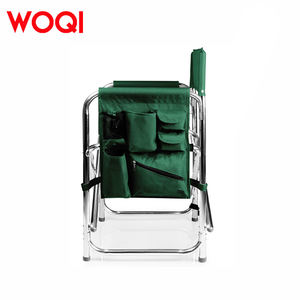 كرسي مدير عصري من WOQI مع إطار حديدي مدمج وإطار متعدد الاستخدامات ، كرسي حديقة خارجي قابل للطي من نسيج أكسفورد - Product Image 5