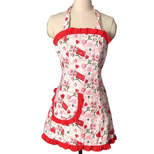 Delantal de patchwork Retro Vintage con estampado de algodón 100% personalizado - Product Image 1