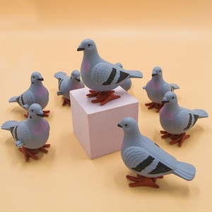 Juguete de paloma de cuerda Jincan para niños, juguete pequeño de simulación de animalito lindo con cadena para cuerda y rebote, juguete para bebé - Product Image 5