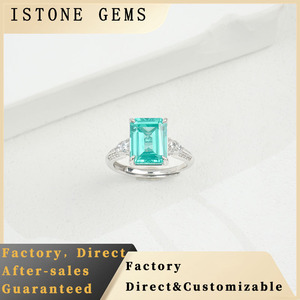 Classic 925 <b>Silver</b> Paraiba Color Green <b>Garnet</b> <b>Ring</b> for Daily Wear - Product Image 5
