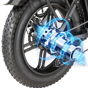 Vélo électrique pliable SINOHON A20, 20 pouces, moteur sans balais 500W, batterie lithium 48V, usage urbain - Product Image 5