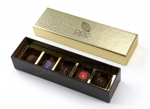 Cấp Thực Phẩm Biểu Tượng Tùy Chỉnh Truffle Sô Cô La Bao Bì Giấy Hộp Quà Tặng Với Bộ Chia Sang Trọng Màu Đen Bonbon Sô Cô La Hộp - Product Image 3