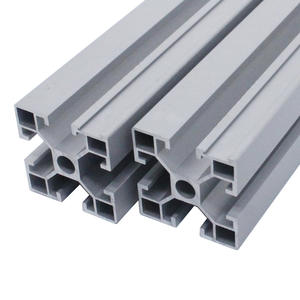 Profilé en aluminium industriel standard européen 4040, machine à graver pour le travail du bois, règle en acier, rainure carrée en aluminium - Product Image 2