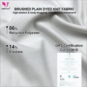 T-shirts personnalisés pour femmes en tissu recyclé jersey brossé en polyester RPET et élasthanne, fabriqués par <span class=keywords><strong>GRS</strong></span> Manufacturer, respectueux <span class=keywords><strong>de</strong></span> l'environnement. - Product Image 2