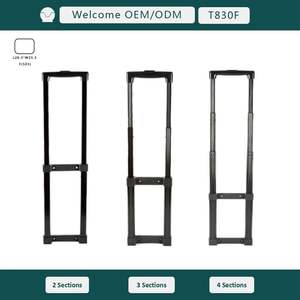 Poignée télescopique en métal, étanche, éclairée, durable, réglable, avec une forte capacité de charge pour les accessoires de valise, de boîte à outils - Product Image 5