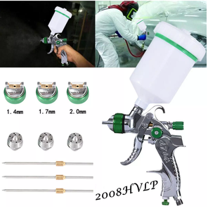 Nouveau kit de <span class=keywords><strong>pistolet</strong></span> à <span class=keywords><strong>peinture</strong></span> haute pression HVLP avec alimentation <span class=keywords><strong>par</strong></span> <span class=keywords><strong>gravité</strong></span>, buse pneumatique de 1,3/1,7 mm, pression d'air de 8 bars, capacité du gobelet de 600 ml - Product Image 6