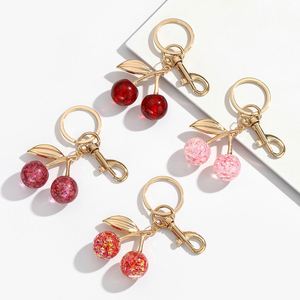 Nouveau Porte-clés Cerise 2025 – Accessoire de Sac, Pendentif, Cadeau pour Filles – Porte-clés Cerise 3D en Cristal de Haute Qualité - Product Image 3