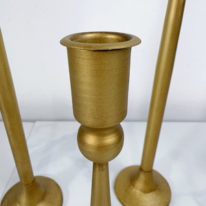 European <b>Retro</b> Style Iron Candlestick Set Cylindrical Home <b>Decoration</b> Eco Friendly Candle Holder For Dinner Table Centerpiece - Product Image 3