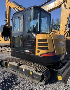 Mini-excavatrice SANY SY55C 55C-9 d'occasion, modèle 2022, poids opérationnel de 5,5 tonnes, composants principaux : moteur, boîte de vitesses, pompe - Product Image 2