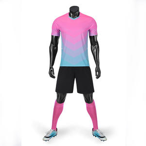 Jersey sepak bola dewasa yang dapat disesuaikan dengan nama dan Logo | Jersey sepak bola leher bulat cepat kering kaus kosong untuk anak-anak - Product Image 4