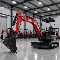 Offre Spéciale Mini-Excavatrice 2,5 Tonnes CE EPA EURO 5 Kubota à Chenilles en Caoutchouc, OEM Chinois Personnalisé pour la Construction Agricole