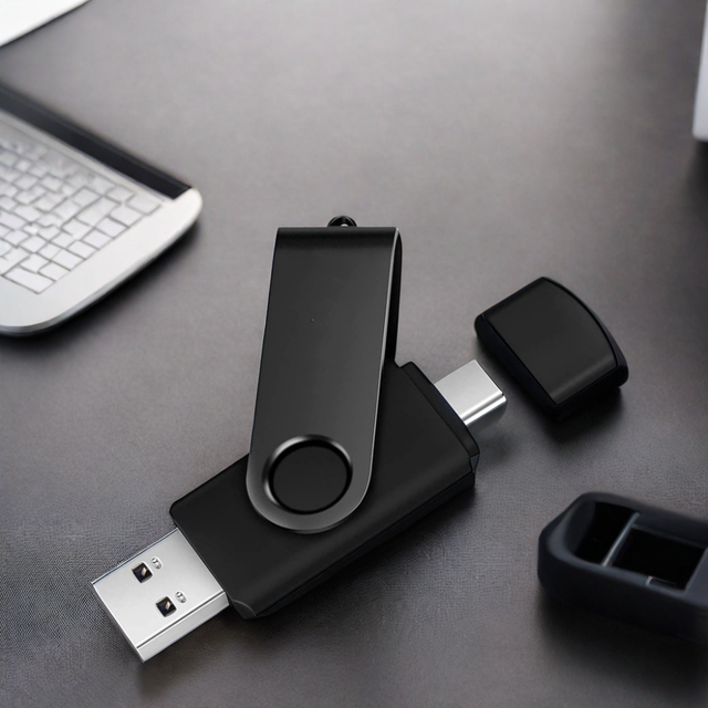 GITRA Business Presentation Swivel USB-C Metal Flash Drive 8GB-256GB High Speed USB 2.0 5-Year Warranty A-class Flash Chip