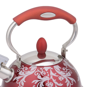 Fischio Stove Top Bollitori <span class=keywords><strong>Teiera</strong></span> con Manico In Silicone del Rivestimento di Colore Tea Pot - Product Image 5