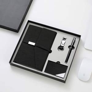 Coffrets cadeaux d'entreprise promotionnels personnalisés, stylo, porte-clés, porte-cartes, carnet, coffret cadeau, agenda de bureau A5 avec stylo, porte-clés - Product Image 1