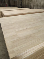 Planche de bois en caoutchouc articulée au doigt de taille personnalisée de qualité AA 18mm/22mm/24mm Utilisation intérieure au design moderne pour le dessus de table