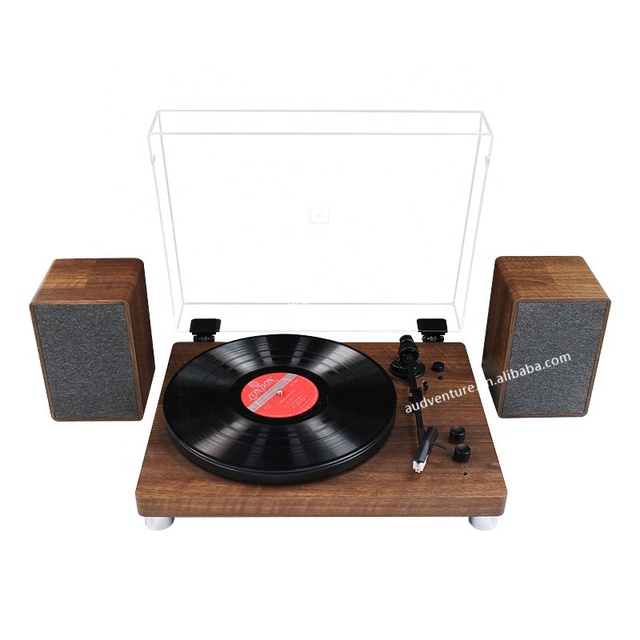 Hot Picks Turntable Record Player Blue Tooth Vinyl Record Player with Hifi Music Sound Speaker