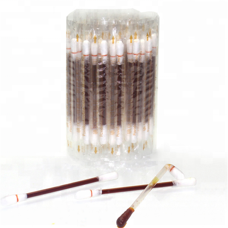China CE Certified Iodophor Cotton Swab