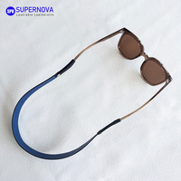 Sangle de lunettes en similicuir Supernova gravable au laser, avec logo personnalisé, antidérapante, pour lunettes de vue et de soleil