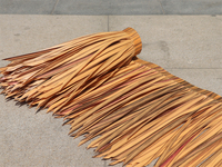 Toiture en feuilles de coco Nipa, couverture synthétique en herbe, chaume artificiel en feuilles de coco, toiture en chaume simulé, écologique, ignifuge