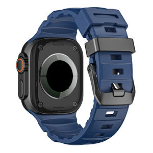 Upro Wholesale Waterproof Silicone Strap Sport Watch Band for Man Solo Loop Watch Band for apple 42/44/45/46/49mm - Product Image 4