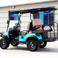Voiturette de golf électrique puissante certifiée EEC et approuvée DOT, 48V, en aluminium, avec un design classique, 3-4 places