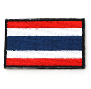 Drapeau malaisien <span class=keywords><strong>rouge</strong></span> (bord <span class=keywords><strong>noir</strong></span>) en gros Asie drapeau National Stock Badge brodé Velcro brassard tissu impression numérique Stock - Product Image 4