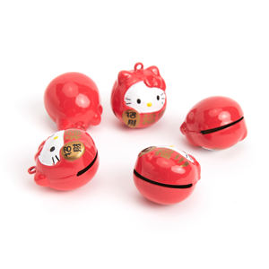 Campanello in Metallo a Forma di Gatto alla Moda, Accessorio per Borse e Portachiavi - Product Image 1