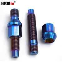 Kit de goujons de roue en titane HRMin M12*1.5mm Gr.5 Ti-6Al-4V avec écrou de roue en titane pour véhicules de course