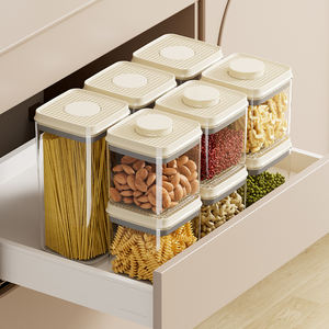 Bocaux de stockage en plastique de cuisine anti-poussière de qualité alimentaire conteneurs de bacs hermétiques scellant pour le conteneur de boîte de nourriture - Product Image 3