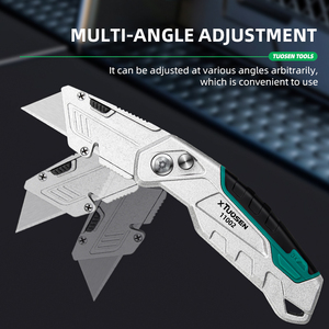 Couteau utilitaire multifonctionnel en aluminium, personnalisable, lame industrielle en métal et acier inoxydable pour bricolage, livraison OEM, prix bas - Product Image 4