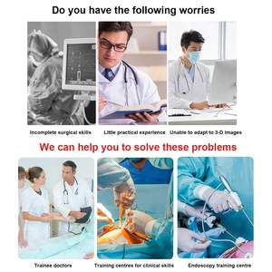 Alat Pelatihan Laparoskopi Trainer Laparoskopi dengan 10 Modul Pelatihan + 4 Alat Bedah Endoskop Sumbu Lurus - Product Image 4