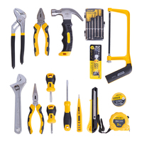 Caja de Herramientas Multifuncional Deli Home para Electricistas, Kit de Reparación Completo con Manual DL1012