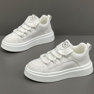 Zapatillas Deportivas de Malla Transpirable con Cordones para Hombre, Primavera 2025, Blancas, con Suela Gruesa, Casuales, Modernas y Versátiles - Product Image 3