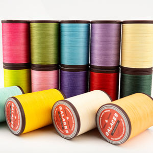 70D filo di cera piatta 0.6mm fai da te braccialetto tessuto a mano collana 100% poliestere ad alta tenacità filamento mercerizzato a mano filo cucito a mano - Product Image 3