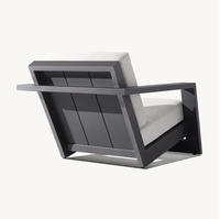 Sassanid OEM Ensemble de jardin et de patio extérieur Design italien Mobilier d'extérieur Reyes Chaise longue en aluminium