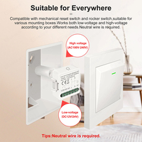 Oferta Especial: Módulo de Interruptor Inteligente WiFi Zigbee ABS/PC de Contacto Seco con Relé Remoto para Smart Life