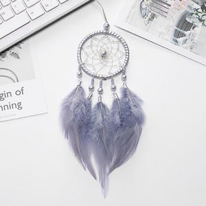 <span class=keywords><strong>Attrape</strong></span>-rêves pour tenture murale Tissé à la main Plume créative Minimaliste Ornement suspendu Cadeau de pendaison de crémaillère pour la décoration intérieure - Product Image 6