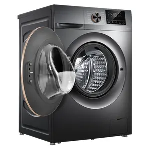 Haushalts trommel waschmaschinen 10kg graue Frontlader-Waschmaschinen mit DD-Motor
