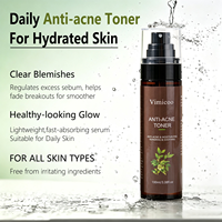 Solution Tonifiante Anti-Acné à l'Acide Salicylique pour le Visage, Contrôle du Sébum, Hydratante, Produits Cosmétiques, Brume Tonique Essentielle pour le Visage, Marque Privée