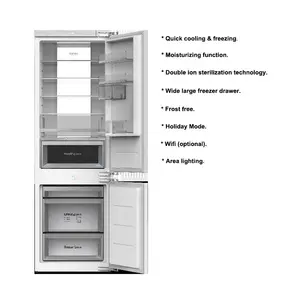 Candor Custom Home Appliance 275L Electronic Built In Freezer Food Refrigerator Integrated For Whole House Decoration