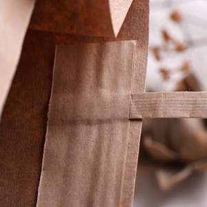 Sacs d'emballage en papier kraft recyclable à poignée plate personnalisés KM pour la livraison de pizza, de sushis et de nourriture avec couleur personnalisée - Product Image 5