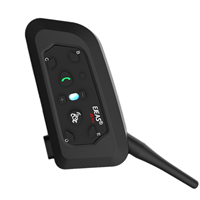 Casque de moto avec intercom V6 PRO, étanche, pour 6 motards, portée 800m