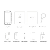 Unihertz, el Teléfono Inteligente Android 13 Más Pequeño, 8GB 256GB, Luz LED, Carcasa Trasera Transparente, Teléfono Móvil de 48MP, Pantalla de 3 Pulgadas, Jelly Star