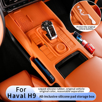 Tapis de rangement en silicone antidérapant pour console centrale, doublure de fente, accessoires de modification intérieure automobile pour Haval H9 2ème génération